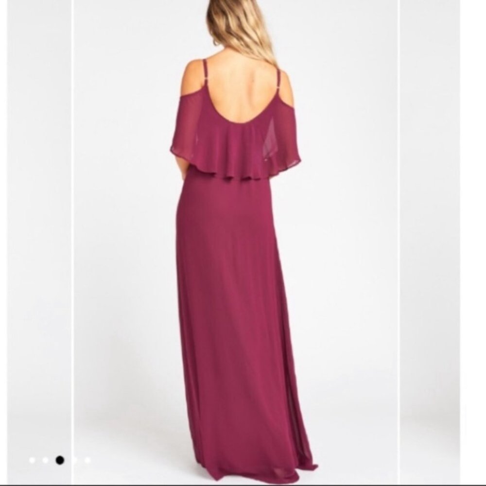 🍇SHOW ME YOUR MUMU🍇CAITLIN RUFFLE MAXI DRESS🍇 - Picture 4 of 9